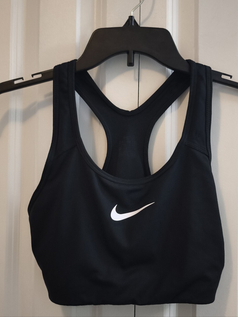 Nike Women's Black Dri-FIT Sports Bra - Black - Picture 2 of 4